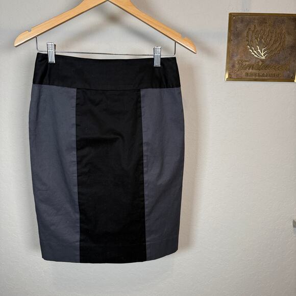 Women's Rag & Bone Black and Gray Color Block Pencil Straight Skirt Size 28 - Picture 7 of 7